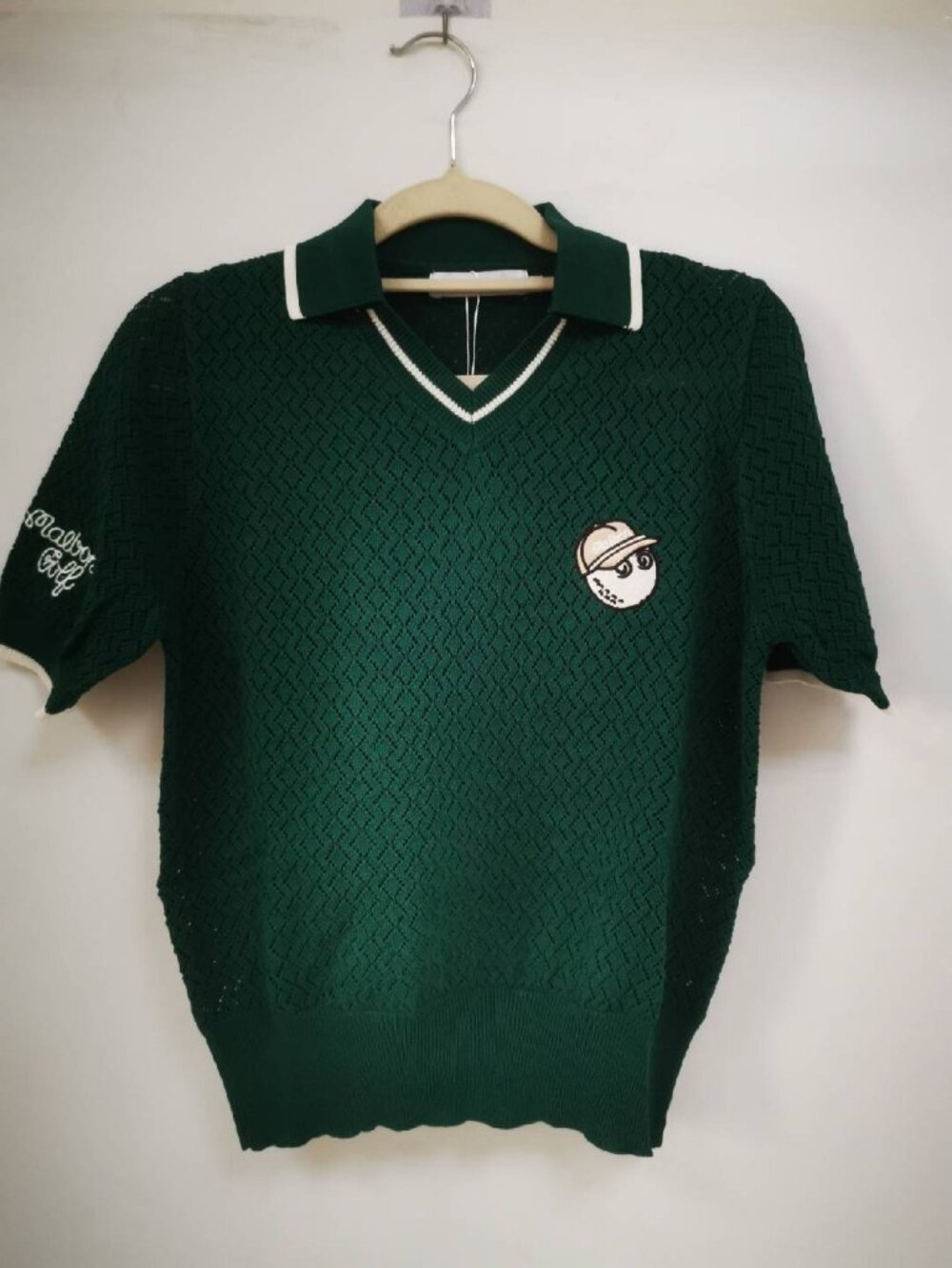 Malbon Golf Knitted Polo Stylish Versatile Comfort Top For Women